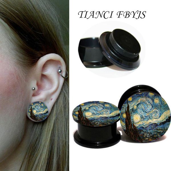 tiancifbyjs2pcs/lot retail acrylic black screw ear plugs internally flesh tunnel summer woman ear gauges stretcher piercing body, Slivery;golden
tiancifbyjs2pcs/lot retail acrylic black screw ear plugs internally flesh tunnel summer woman ear gauges stretcher piercing body, Slivery;golden