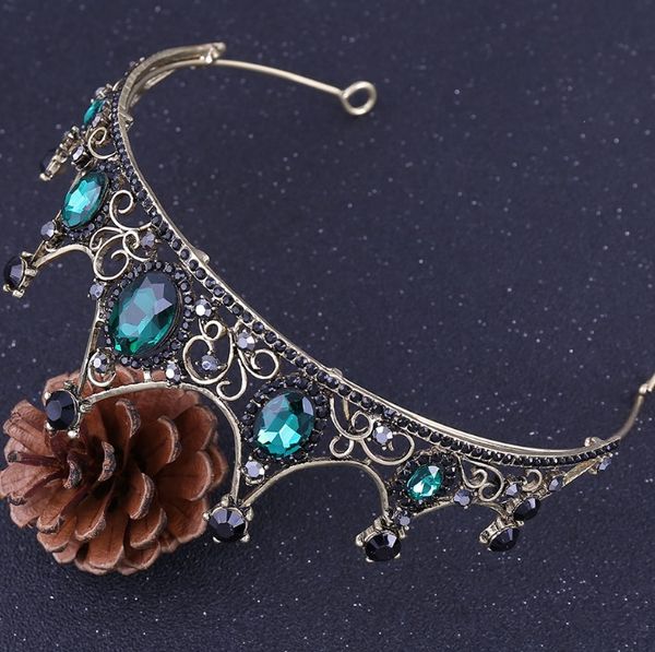 new fashion elegant vintage baroque green silver crystal tiaras crowns for women girls bride wedding hair jewelry accessories, Golden;white
new fashion elegant vintage baroque green silver crystal tiaras crowns for women girls bride wedding hair jewelry accessories, Golden;white