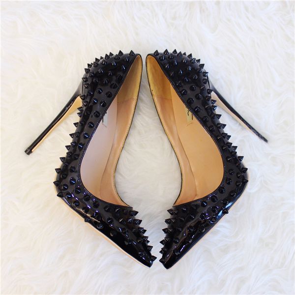 casual designer fashion women pumps designer high heels black patent leather spikes point toe high heels bride nude wedding dress shoes 12cm
casual designer fashion women pumps designer high heels black patent leather spikes point toe high heels bride nude wedding dress shoes 12cm