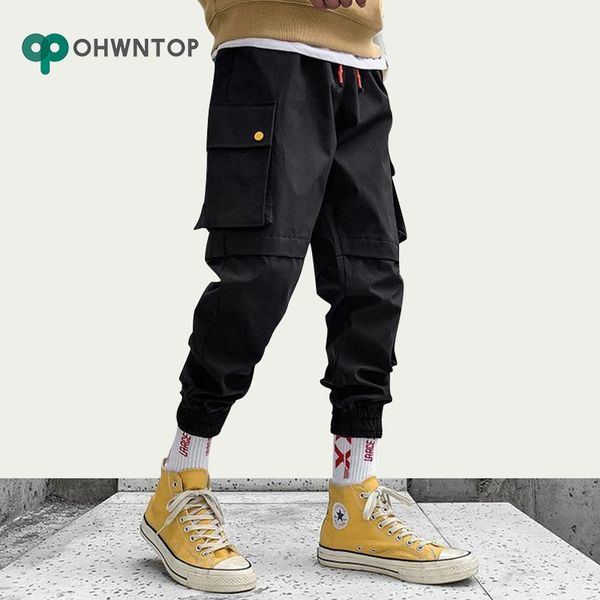 summer cargo pant men jogger streetwear multi-pocket male ankle-length pants harajuku casual trousers joggers side pockets pants, Black
summer cargo pant men jogger streetwear multi-pocket male ankle-length pants harajuku casual trousers joggers side pockets pants, Black