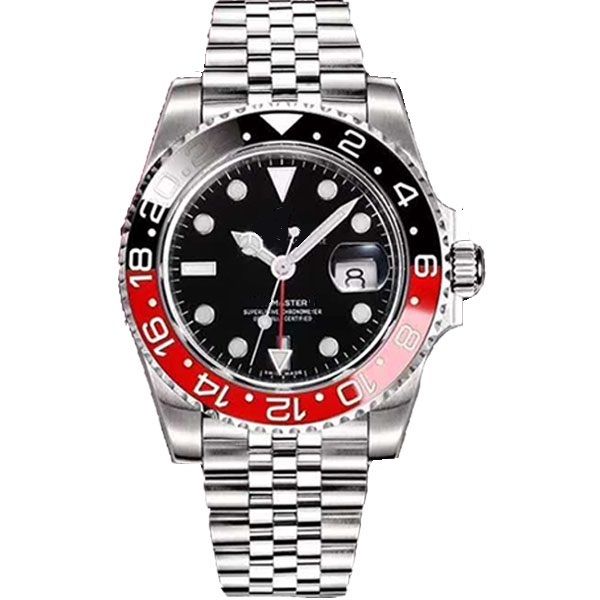 16 styles mens watches 40mm gmt 126710 automatic watch batman master 2 ceramic bezel sapphire watches jubilee strap men watch 2813 movement, Slivery;brown
