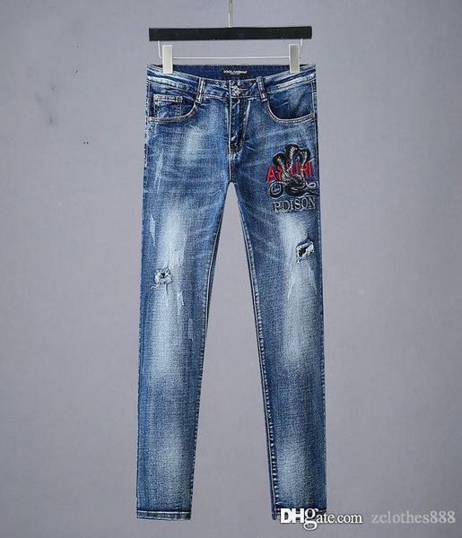 2020 men distressed ripped jeans fashion designer straight motorcycle biker jeans causal denim pants mens skinny jeans men pants, Blue
2020 men distressed ripped jeans fashion designer straight motorcycle biker jeans causal denim pants mens skinny jeans men pants, Blue