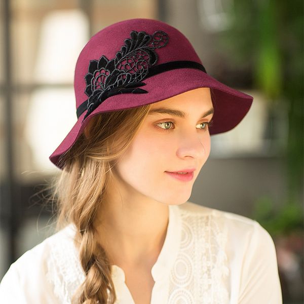 lady fedoras wool hat girls woolen dome cap large-brimmed woolen hat version leisure potted warm wool lace hats adjust a95, Blue;gray
lady fedoras wool hat girls woolen dome cap large-brimmed woolen hat version leisure potted warm wool lace hats adjust a95, Blue;gray