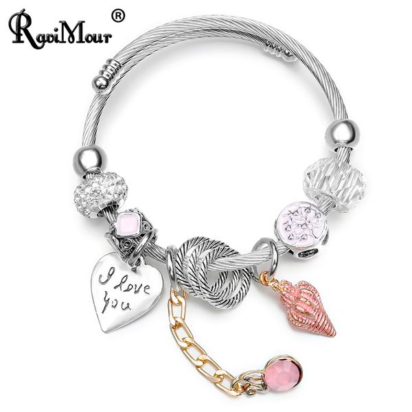 ravimour steampunk love bangles bracelets jewelry sea shell charms cuff bracelet femme fashion steel wire chain jewelry 2018 new, Black
ravimour steampunk love bangles bracelets jewelry sea shell charms cuff bracelet femme fashion steel wire chain jewelry 2018 new, Black