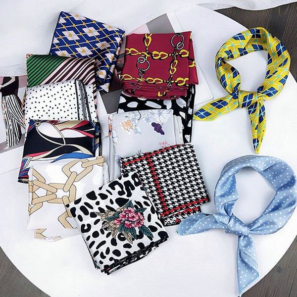 fashion small square satin scarf head neck scarf foulard femme bandana elegant women's hair tie band wrap
fashion small square satin scarf head neck scarf foulard femme bandana elegant women's hair tie band wrap