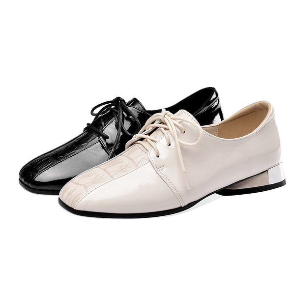 pgxxzlx euro size 33-43 new patent leather women flat shoes girls square head fashion low heel shoes woman work, Black
pgxxzlx euro size 33-43 new patent leather women flat shoes girls square head fashion low heel shoes woman work, Black