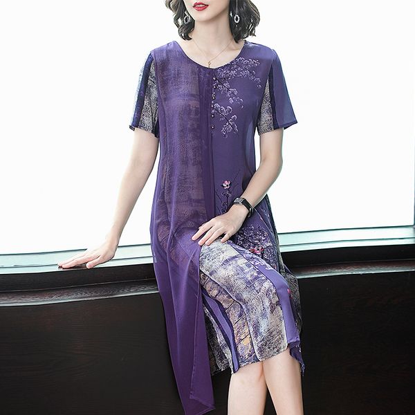4xl summer plus size women dress 2019 silk print dress casual long cheongsam chinese style elegant large size party vestidos, Black;gray
4xl summer plus size women dress 2019 silk print dress casual long cheongsam chinese style elegant large size party vestidos, Black;gray