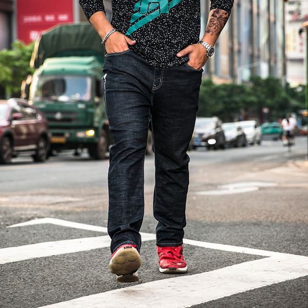 plus size 30-40 42 44 46 48 men jeans black slim fit denim stretch pants runway distressed jeans homme cotton famous men, Blue
plus size 30-40 42 44 46 48 men jeans black slim fit denim stretch pants runway distressed jeans homme cotton famous men, Blue