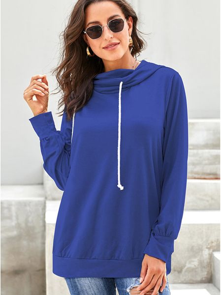 tunic long sleeve sweatshirt harajuku casual plain oversized hoodies 2019 cotton women pullover with drawstring loose hoodie, Black
tunic long sleeve sweatshirt harajuku casual plain oversized hoodies 2019 cotton women pullover with drawstring loose hoodie, Black