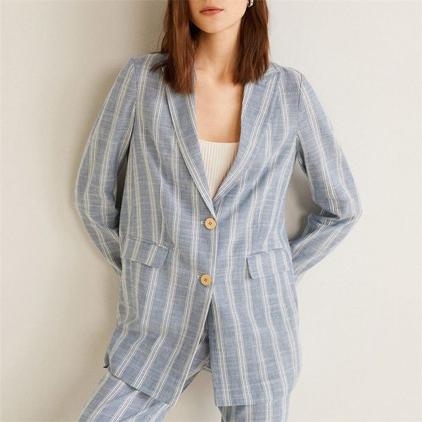 vintage stylish office lady striped single breasted blazer coat women 2019 autumn long sleeve pockets outerwear chaqueta mujer, White;black
vintage stylish office lady striped single breasted blazer coat women 2019 autumn long sleeve pockets outerwear chaqueta mujer, White;black