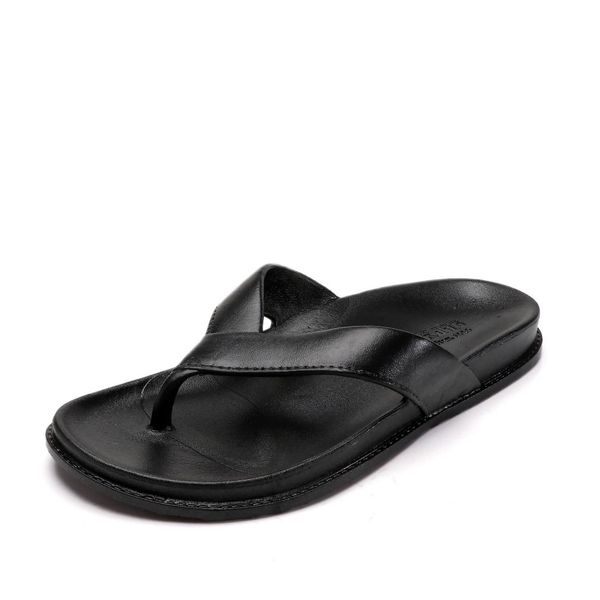 thick soled beach outside men's slippers solid fashion summer flip flops concise men shoes, Black
thick soled beach outside men's slippers solid fashion summer flip flops concise men shoes, Black