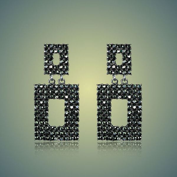shining crystal drop earrings black silver color square rhinestone dangle earrings for women wedding party jewelry
shining crystal drop earrings black silver color square rhinestone dangle earrings for women wedding party jewelry