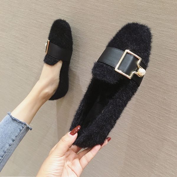 2019 fashion women's autumn female shoe big size shoes woman loafers fur square toe casual sneaker modis fall dress large size, Black
2019 fashion women's autumn female shoe big size shoes woman loafers fur square toe casual sneaker modis fall dress large size, Black
