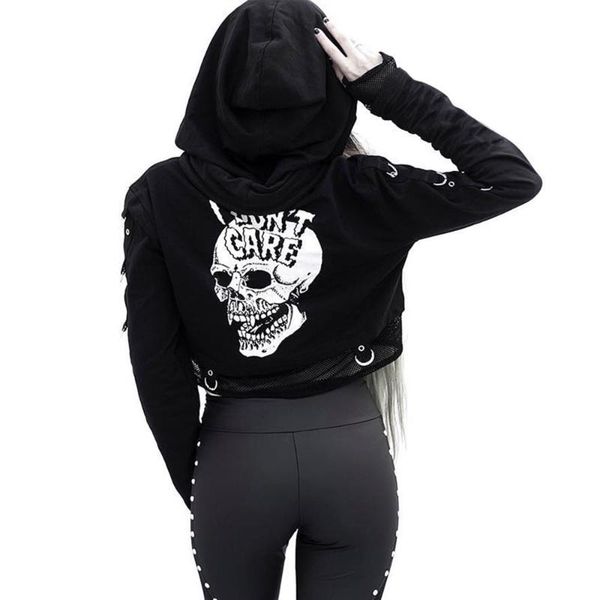 women's hoodies & sweatshirts rosetic gothic skull print mesh hoodie women bf punk style goth hip hop hooded short black long sleeve s
women's hoodies & sweatshirts rosetic gothic skull print mesh hoodie women bf punk style goth hip hop hooded short black long sleeve s