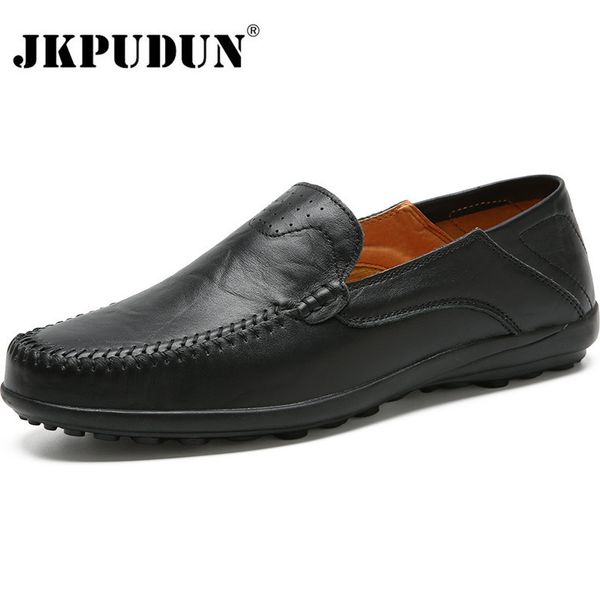 jkpudun italian men casual shoes summer genuine leather men loafers moccasins slip on men's flats breathable male driving shoes mx19073, Black
jkpudun italian men casual shoes summer genuine leather men loafers moccasins slip on men's flats breathable male driving shoes mx19073, Black