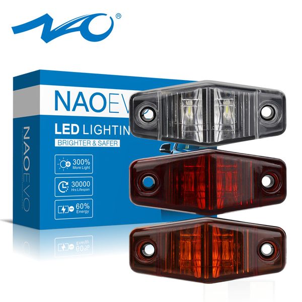 nao led 12v 24v side marker lamp auto warning tail light car truck lorry trailer bus engineering vehicles bulb amber white red
nao led 12v 24v side marker lamp auto warning tail light car truck lorry trailer bus engineering vehicles bulb amber white red