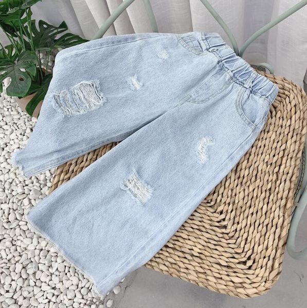 2020 korea style girls denim holes pants summer fashion girls pants 2-7t ho977, Blue
2020 korea style girls denim holes pants summer fashion girls pants 2-7t ho977, Blue