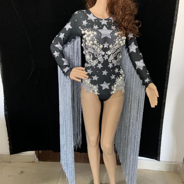 stage wear black star bodysuit long tassel women dance fringes leotard nightclub party female singer costume celebrate outfit, Black;red
stage wear black star bodysuit long tassel women dance fringes leotard nightclub party female singer costume celebrate outfit, Black;red