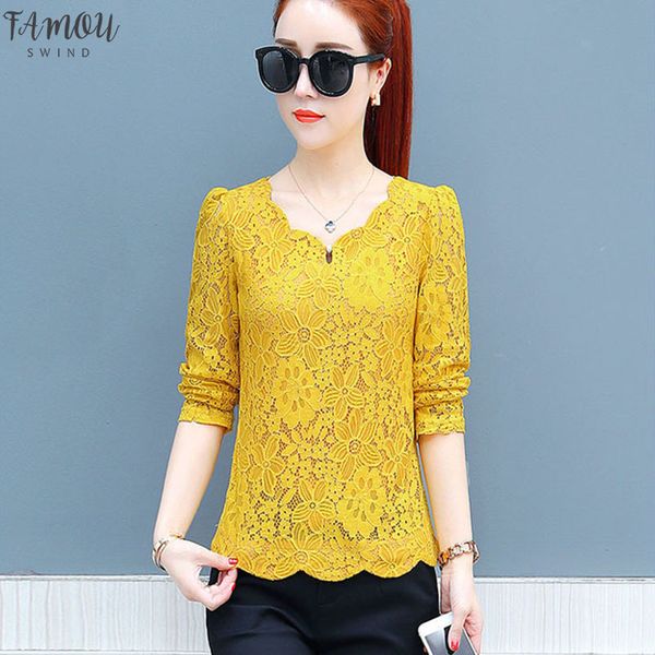 blusas feminina korean spring autumn women vestidos sweet loose long sleeve yellow lace shirts female df2247, White
blusas feminina korean spring autumn women vestidos sweet loose long sleeve yellow lace shirts female df2247, White