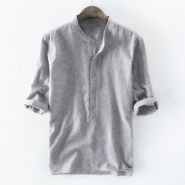 dropping brand quality male shirts casual half sleeve cotton linen shirt men fashion solid henry collar shirt men us size s-5xl, White;black
dropping brand quality male shirts casual half sleeve cotton linen shirt men fashion solid henry collar shirt men us size s-5xl, White;black