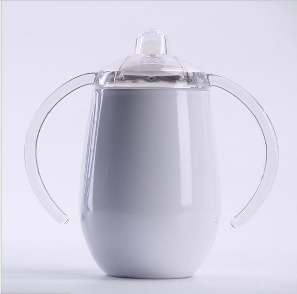 14oz baby sippy cup egg shaped water bottle double walled stainless steel vacum milk mug with handles in different colors
14oz baby sippy cup egg shaped water bottle double walled stainless steel vacum milk mug with handles in different colors