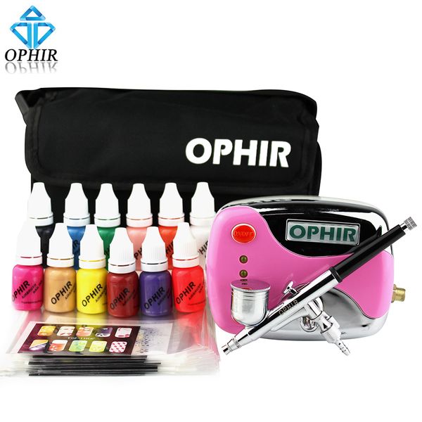 ophir nail tools 0.3mm airbrush kit with air compressor for nail art airbrush inks & stencils & bag cleaning brush set
ophir nail tools 0.3mm airbrush kit with air compressor for nail art airbrush inks & stencils & bag cleaning brush set