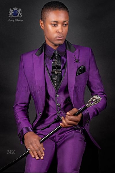 fashion purple groom tuxedos peak lapel groomsmen mens wedding dress popular man jacket blazer 3 piece suit(jacket+pants+vest+tie) 991, Black;gray
fashion purple groom tuxedos peak lapel groomsmen mens wedding dress popular man jacket blazer 3 piece suit(jacket+pants+vest+tie) 991, Black;gray