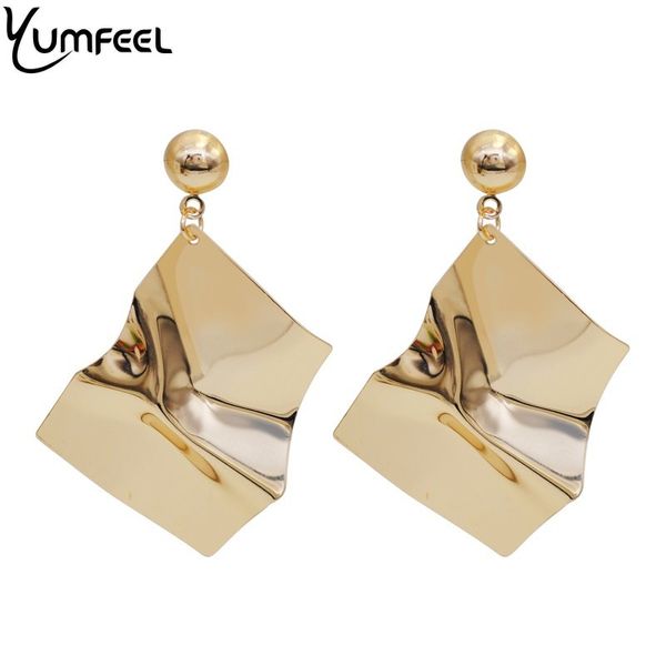 yumfeel new punk style big geometry drop earrings women gifts jewelry party, Golden
yumfeel new punk style big geometry drop earrings women gifts jewelry party, Golden