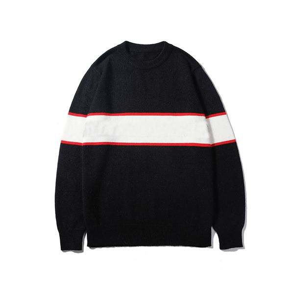 black red designer sweaters for men fashion long sleeve letter print couple sweaters autumn loose pullover sweaters for women, White;black
black red designer sweaters for men fashion long sleeve letter print couple sweaters autumn loose pullover sweaters for women, White;black