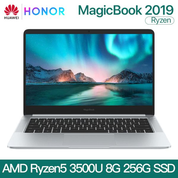 

Huawei Honor MagicBook 2019 портативный ноутбук Компьютер 14-дюймовый AMD Ryzen 5 3500U 8G 256 / 512GB SSD PCIE FH