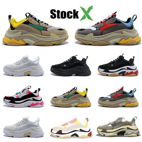 2020 wholesale paris triple s brand mens women designer casual shoes 17fw classic dad platform luxury trainers sneakers, Black
2020 wholesale paris triple s brand mens women designer casual shoes 17fw classic dad platform luxury trainers sneakers, Black