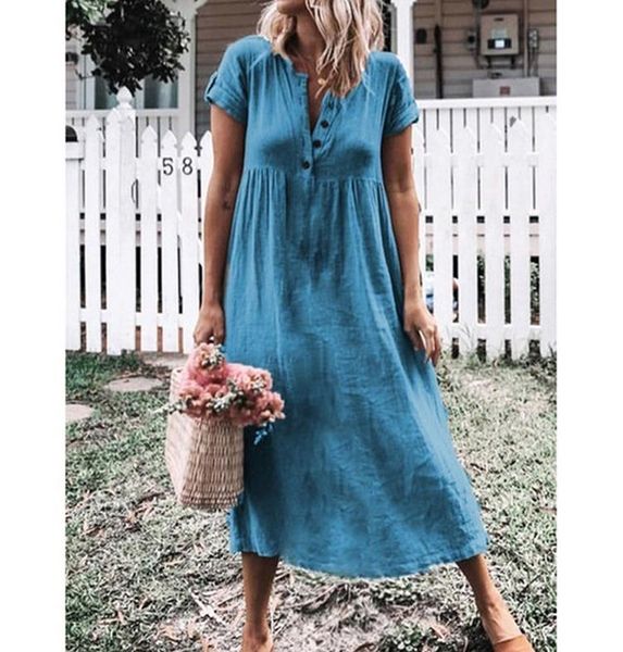 2020 women dresses long maxi dresses for women vestidos casual dress beach solid color loose casual plus size dress, Black;gray
2020 women dresses long maxi dresses for women vestidos casual dress beach solid color loose casual plus size dress, Black;gray