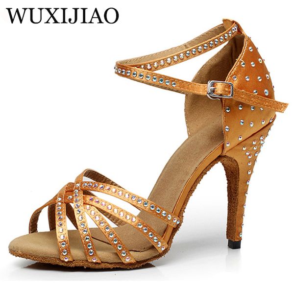 wuxijiao satin latin dancing shoes women's rhinestone companionship shoes salsa party ballroom dancing heel 5cm-10 cm
wuxijiao satin latin dancing shoes women's rhinestone companionship shoes salsa party ballroom dancing heel 5cm-10 cm