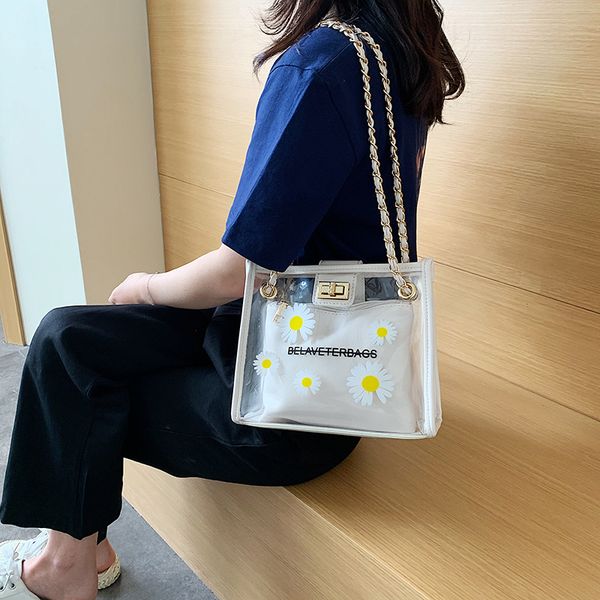 2020 new shoulder bag women's korean version of the transparent small daisy fashion multifunctional mini crossbody bag ladies
2020 new shoulder bag women's korean version of the transparent small daisy fashion multifunctional mini crossbody bag ladies