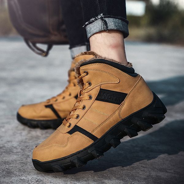 fashion super warm winter shoes 2019 men's boots outdoor men boots casual brand snow keep warm ankle size 39-46, Black
fashion super warm winter shoes 2019 men's boots outdoor men boots casual brand snow keep warm ankle size 39-46, Black