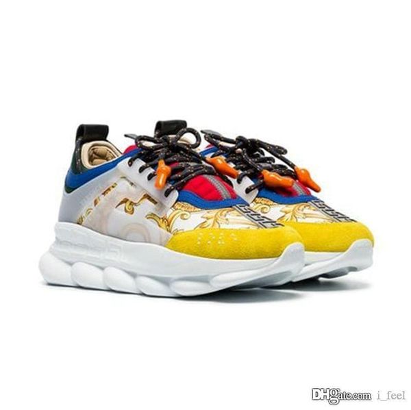 2019 new chain reaction love sneaker women men yellow triple black ght weight chain linked designer fashion casual shoes with box
2019 new chain reaction love sneaker women men yellow triple black ght weight chain linked designer fashion casual shoes with box