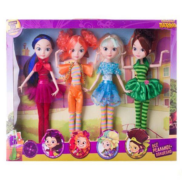 4pcs/set russian cartoon fairy fantasy patrol doll fashion doll plastic diy cloth model toys t200209
4pcs/set russian cartoon fairy fantasy patrol doll fashion doll plastic diy cloth model toys t200209