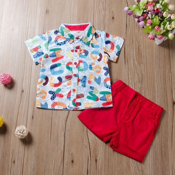 2pcs/set baby boys set letter short sleeve lapel shirt + solid color shorts set two piece clothing drop, White
2pcs/set baby boys set letter short sleeve lapel shirt + solid color shorts set two piece clothing drop, White
