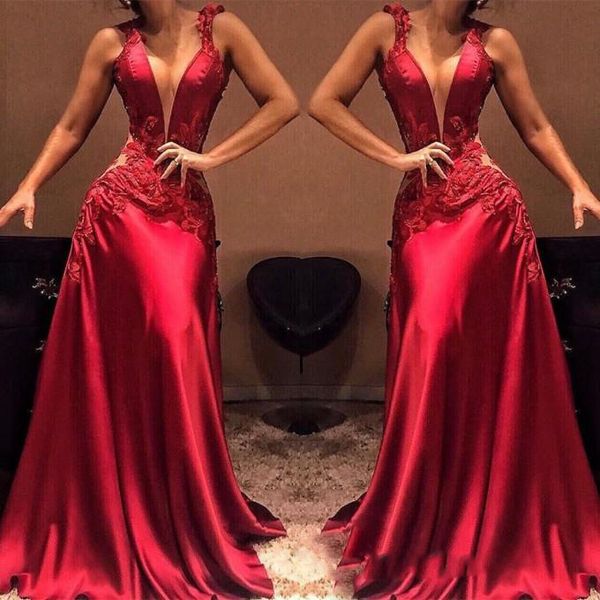 2019 red v-neck prom dresses long appliques zipper back mermaid ruched ruffles evening gowns customize party wear, Black;red
2019 red v-neck prom dresses long appliques zipper back mermaid ruched ruffles evening gowns customize party wear, Black;red