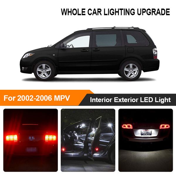 white red car bulbs exterior interior led light for 2002 2003 2004 2005 2006 mpv reverse brake parking turn signal lamp
white red car bulbs exterior interior led light for 2002 2003 2004 2005 2006 mpv reverse brake parking turn signal lamp