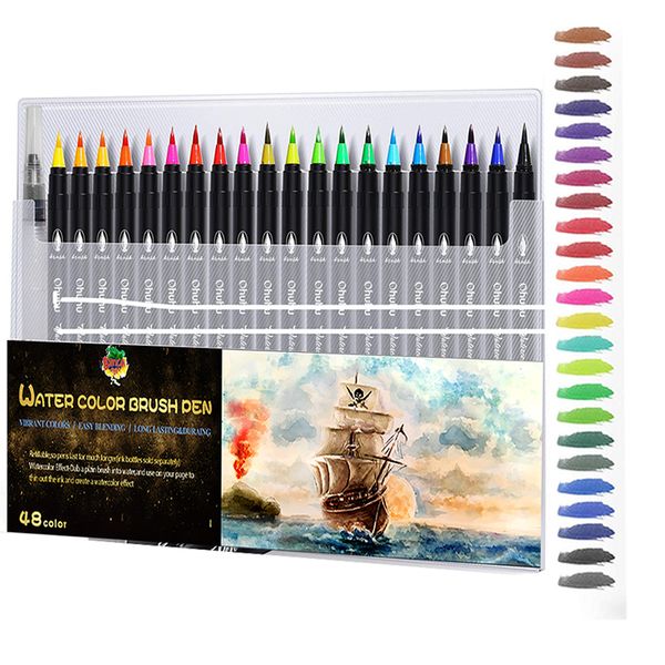 Selling 72 Colors Soft Flexible Tip Drawing Pen Watercolor Brush Pens