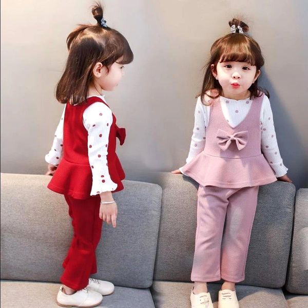 children baby girls korean clothing set spring autumn polka dot bow dress suit female child costume outerwear for 1 2 3 4 years, White
children baby girls korean clothing set spring autumn polka dot bow dress suit female child costume outerwear for 1 2 3 4 years, White