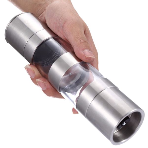 2 in 1 stainless steel salt pepper grinder dual hand spice mill kitchen gadget tool tb sale
2 in 1 stainless steel salt pepper grinder dual hand spice mill kitchen gadget tool tb sale