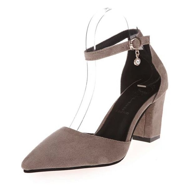 women's summer sandals suede breathable ankle strap wedding shoes 2019 pointed asakuchi woman party high heel sandals, Black
women's summer sandals suede breathable ankle strap wedding shoes 2019 pointed asakuchi woman party high heel sandals, Black