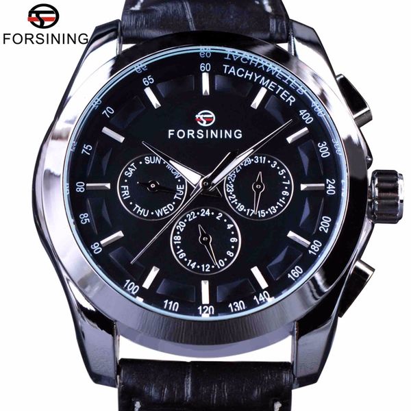 forsining classic series black genuine leather strap 3 dial 6 hands men watch brand luxury automatic mechanical watch clock, Slivery;brown
forsining classic series black genuine leather strap 3 dial 6 hands men watch brand luxury automatic mechanical watch clock, Slivery;brown