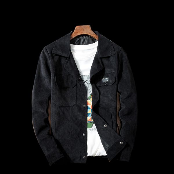 jacket men's corduroy coat men's solid color single-breasted lapel casual jacket autumn new big pocket decorative, Black;brown
jacket men's corduroy coat men's solid color single-breasted lapel casual jacket autumn new big pocket decorative, Black;brown