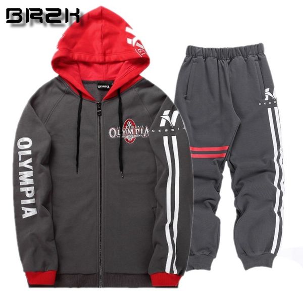 bodybuilding men set autumn sweatshirt mens tracksuit +pants 2018 olympia brand sportswear man 2pcs stand collar hoodie jacket, Gray
bodybuilding men set autumn sweatshirt mens tracksuit +pants 2018 olympia brand sportswear man 2pcs stand collar hoodie jacket, Gray
