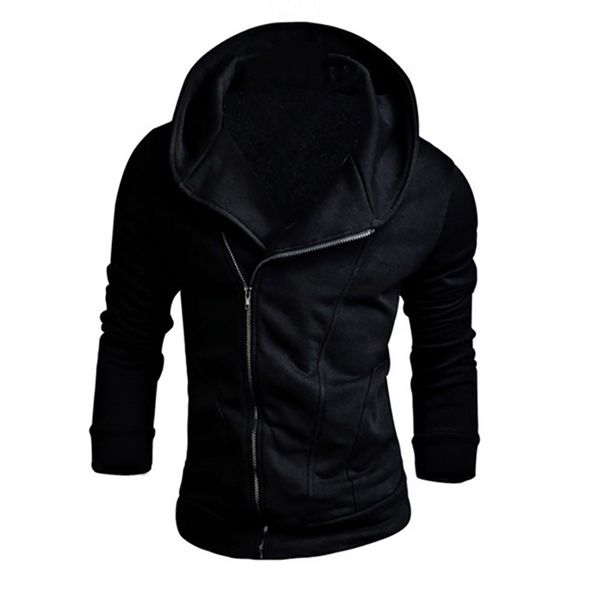fashion men's long sleeve zipper solid hoodies outwear casual autumn slim sweatshirt crew neck conventional tracksuits, Black
fashion men's long sleeve zipper solid hoodies outwear casual autumn slim sweatshirt crew neck conventional tracksuits, Black
