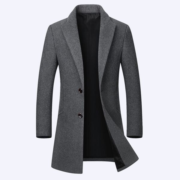 autumn winter men's long woolen jacket fashion lapel slim fit windbreaker coat male casual overcoat trench coat, Black
autumn winter men's long woolen jacket fashion lapel slim fit windbreaker coat male casual overcoat trench coat, Black