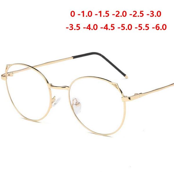 1.0 -1.5 -2.0 to -6.0 finished myopia glasses retro cat eye anti-blue light short-sighted nearsighted glasses black/gold frame
1.0 -1.5 -2.0 to -6.0 finished myopia glasses retro cat eye anti-blue light short-sighted nearsighted glasses black/gold frame